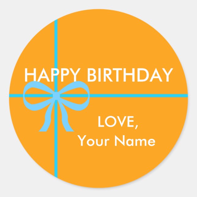 HAPPY BIRTHDAY STICKERS - Customized (Front)