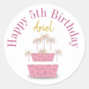 Happy birthday stickers personalized
