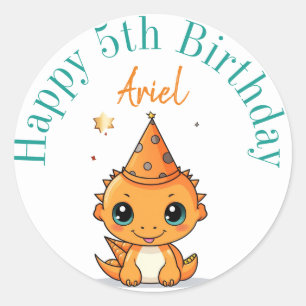 Happy birthday stickers personalized