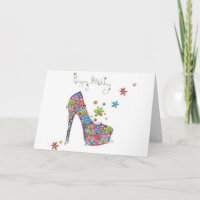Happy Birthday Stiletto Card