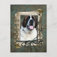 Happy Birthday - Stone Paws - St Bernard - Mae