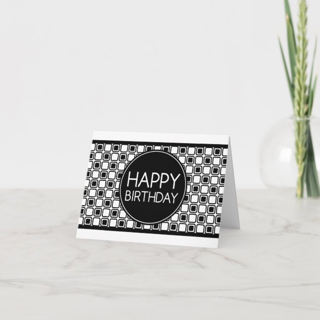 happy birthday (studioSquares) Card (Front)