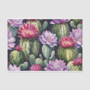 Happy Birthday Succulent Plants, Cactus Flowers Tissue Paper