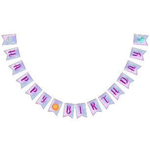 Happy Birthday Sun And Planets Bunting Flags