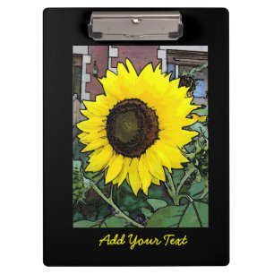 Happy Birthday Sunflower Clipboard