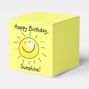 Happy Birthday, Sunshine! Favor Box