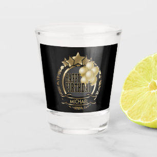 Happy Birthday Super Star Shot Glass