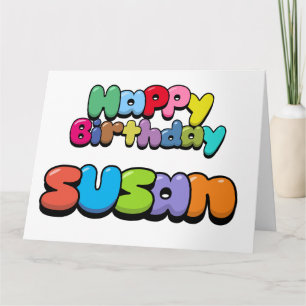 Happy Birthday Susan Card