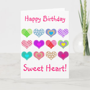 Happy Birthday Sweet Heart Card