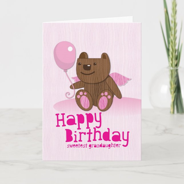 Happy Birthday Sweetest Grandaughter Card (Front)