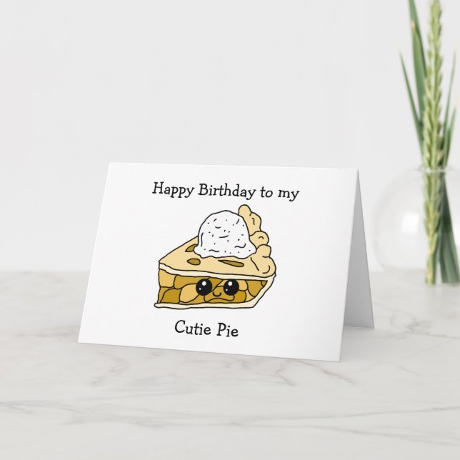 Happy Birthday Sweetie Pie, Flirty Boyfriend Card (Front)