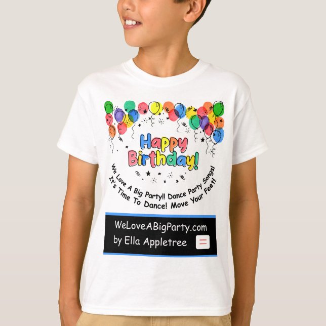 Happy Birthday T-Shirt for kids & all ages  (Front)