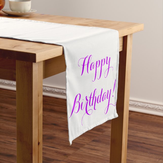 Happy Birthday Table Runner (In Situ)