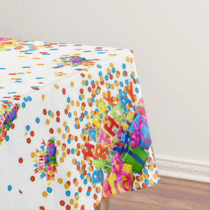 Happy Birthday Tablecloth