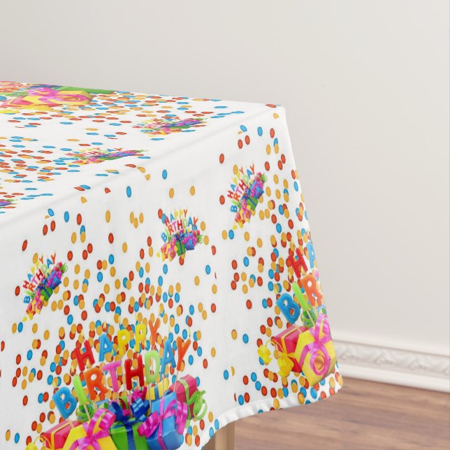 Happy Birthday Tablecloth (In Situ)
