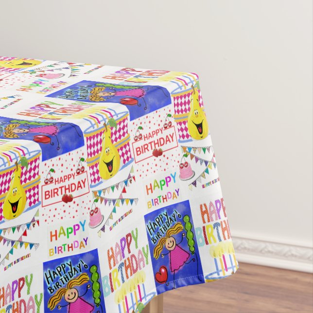 Happy Birthday Tablecloth (In Situ)