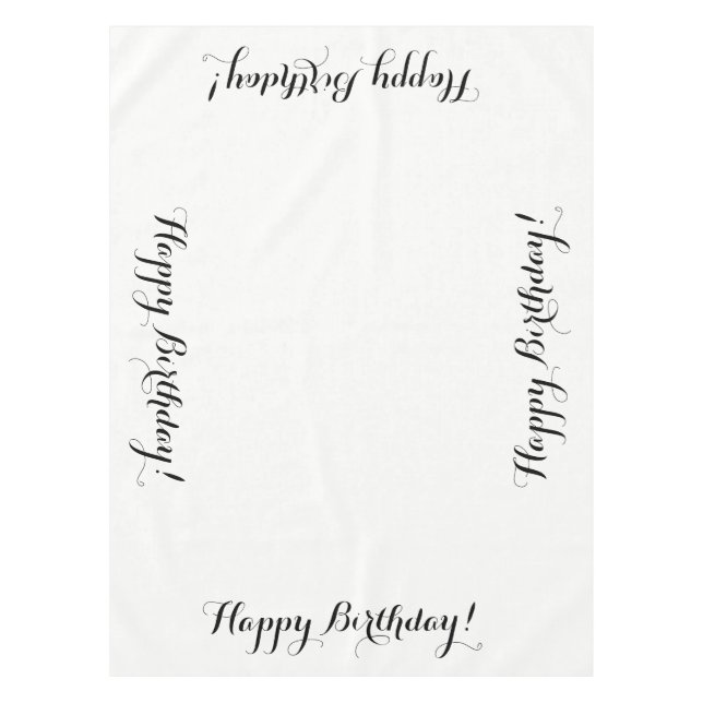Happy Birthday Tablecloth (Front)