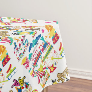 Happy Birthday Tablecloth Carnival Circus