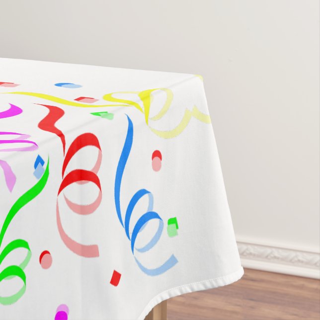 Happy Birthday Tablecloth Confetti (In Situ)