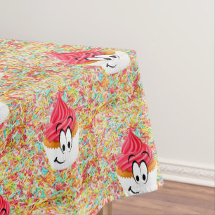 Happy Birthday Tablecloth Cupcakes
