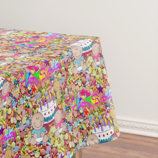 Happy Birthday Tablecloth Kids (In Situ)