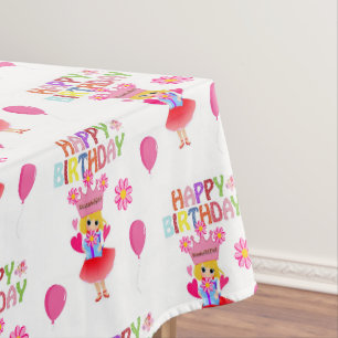 Happy Birthday Tablecloth Princess