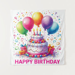 Happy Birthday Tapestry