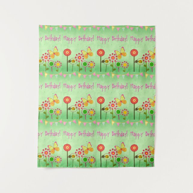 Happy Birthday Tapestry (Front)