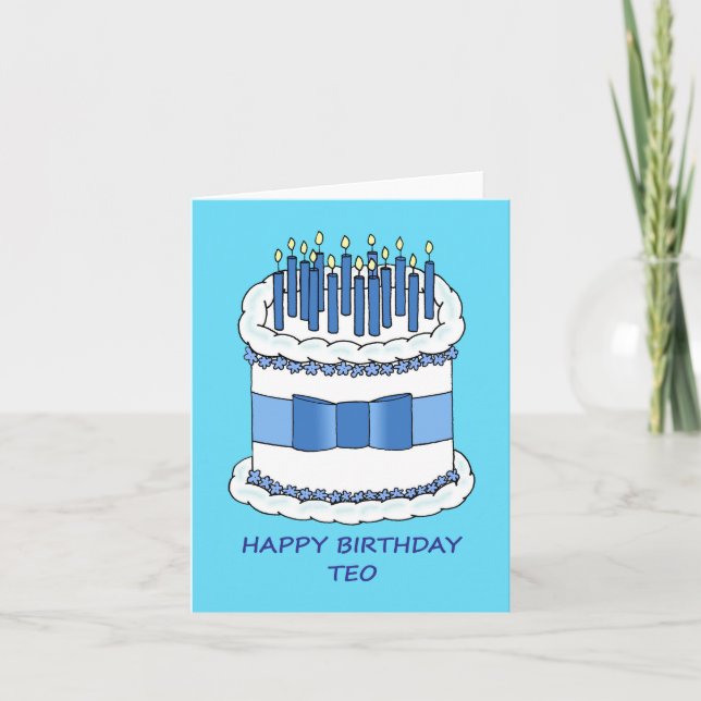 Happy Birthday Teo Card (Front)