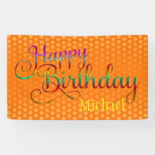 HAPPY BIRTHDAY - text design + your own ideas Banner
