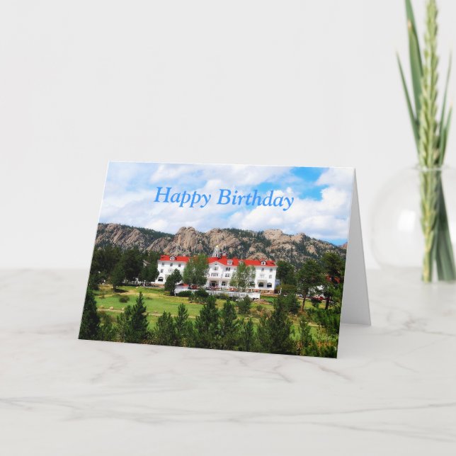 Happy Birthday, The Stanley Hotel, Estes Park Card (Front)