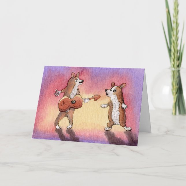 Happy Birthday, The Sweet Dogs Sang CARD (Front)