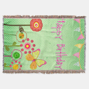 Happy Birthday Throw Blanket