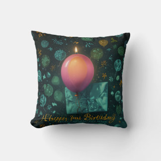 happy birthday throw pillow