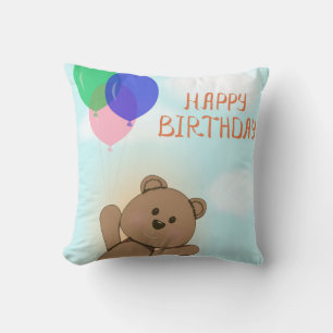 Happy birthday throw pillow