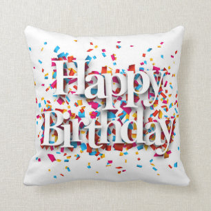 Happy Birthday Throw Pillow