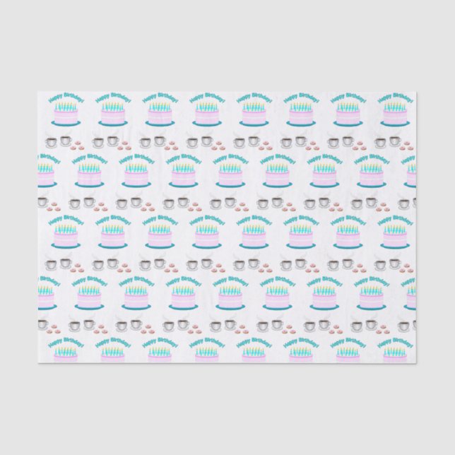 Happy Birthday Tissue Paper (Front)