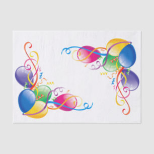 Happy Birthday Tissue Paper Balloons