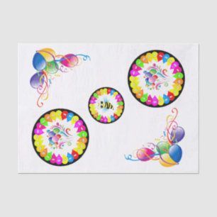 Happy Birthday Tissue Paper Bumblebee