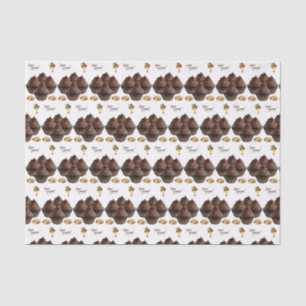 Happy Birthday Tissue Paper Chocolate Cupcake