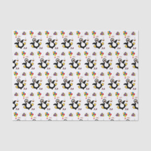 Happy Birthday Tissue Paper Penguin