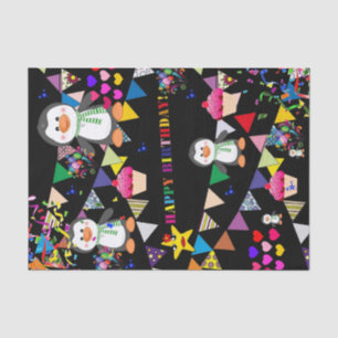 Happy Birthday Tissue Paper Penguin