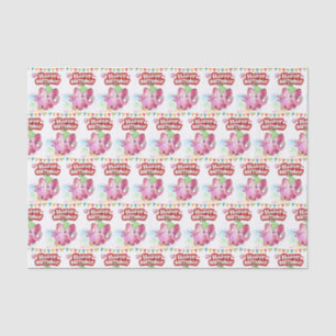 Happy Birthday Tissue Paper Pink Pig