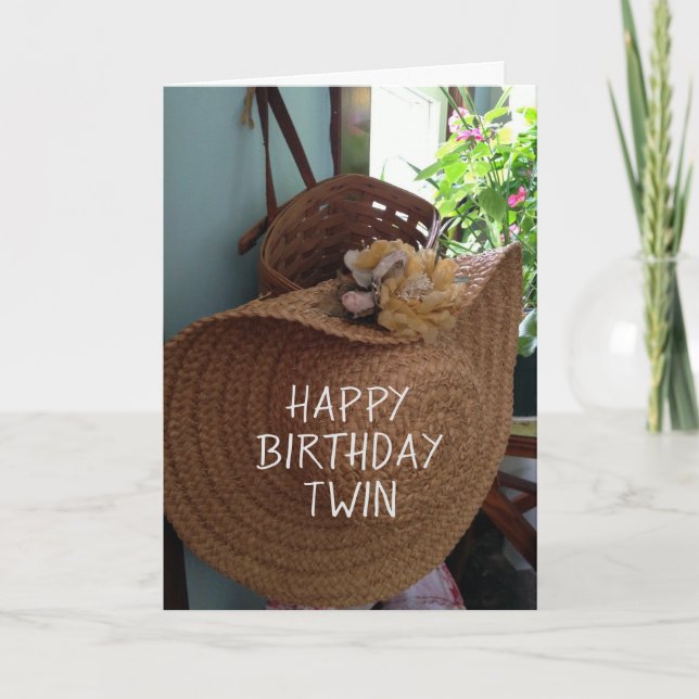 HAPPY BIRTHDAY TO A AWESOME *TWIN* CARD (Front)
