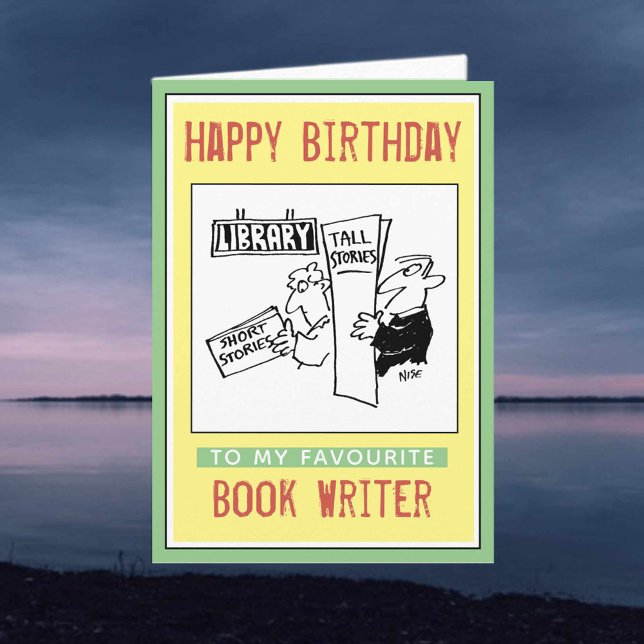 Happy Birthday to a Book Writer Card (Creator Uploaded)