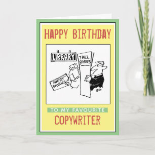 Happy Birthday to a Copywriter Card