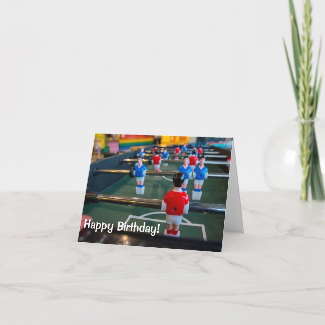 Happy Birthday to a football fan Card (Front)
