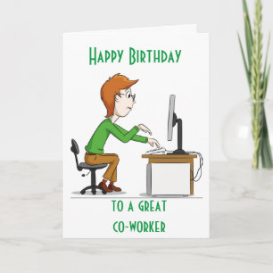 HAPPY BIRTHDAY to a "GREAT CO-WORKER" CARD