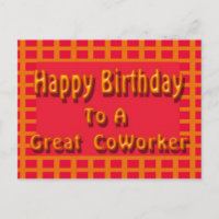 Happy Birthday to a Great CoWorker