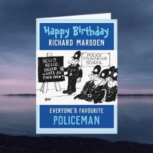 Happy Birthday To a Policeman Card